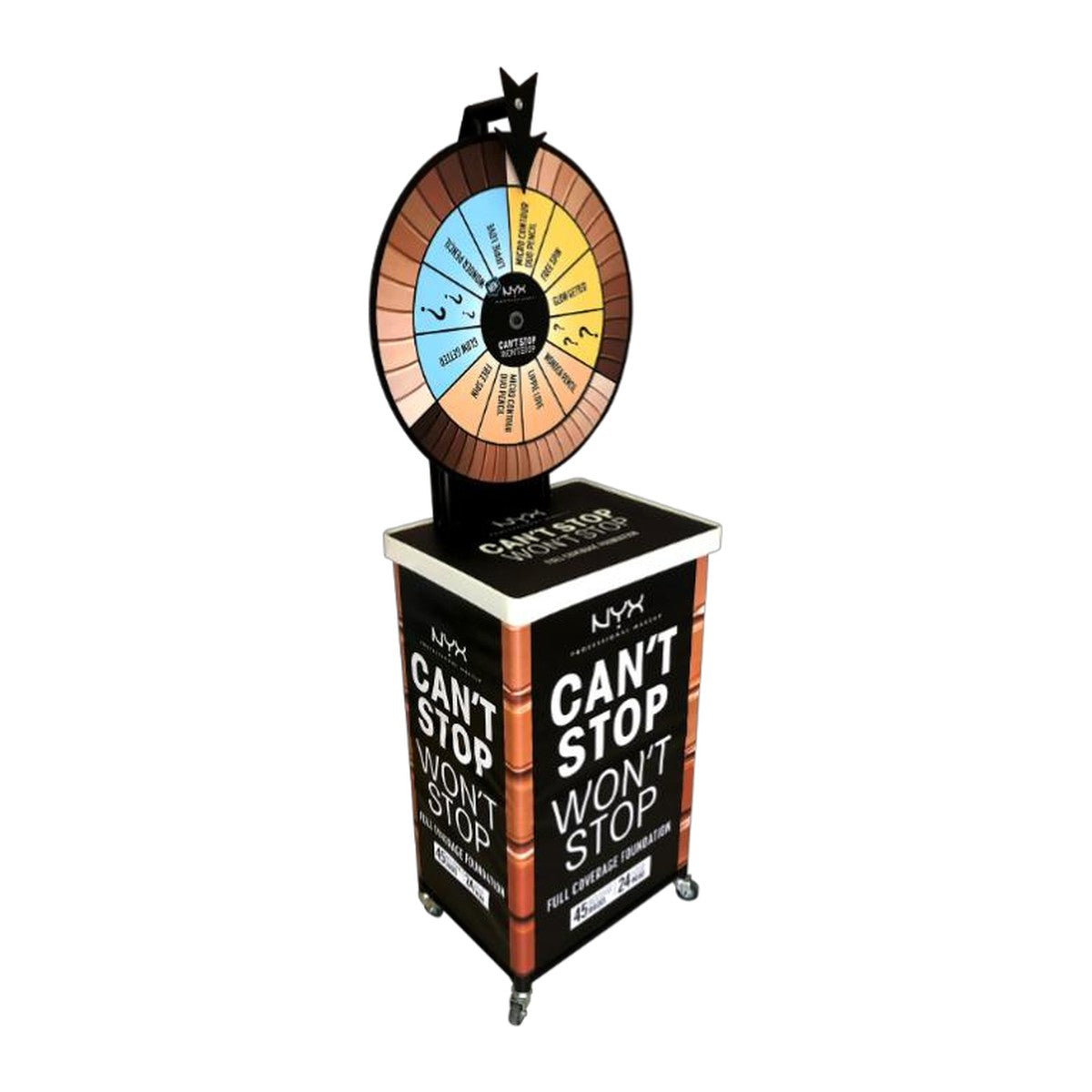 Branded Demo Trolley with Mini Spinning Wheel – view 3
