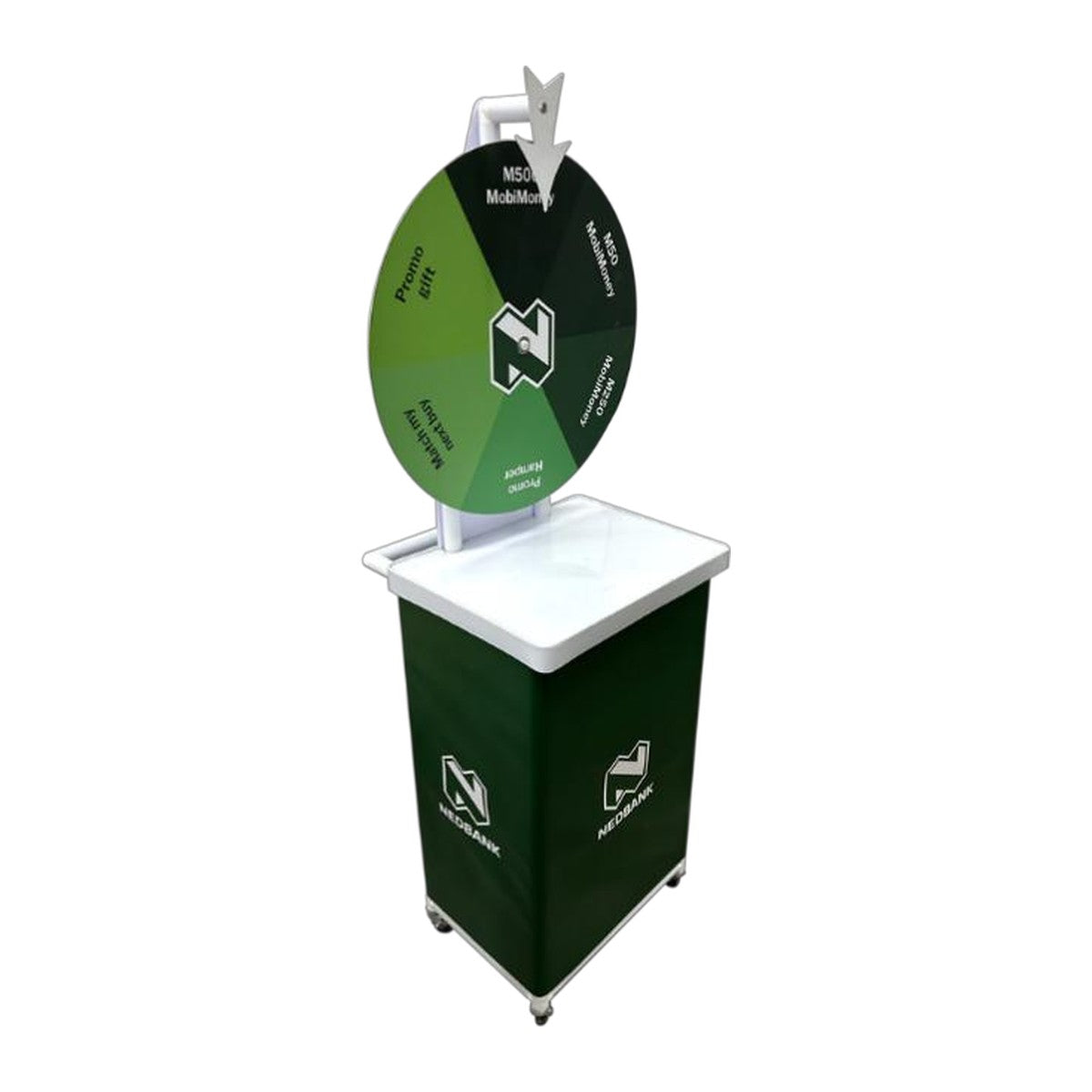 Branded Demo Trolley with Mini Spinning Wheel – view 4