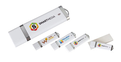 Slimline White Usb - Full Colour Print