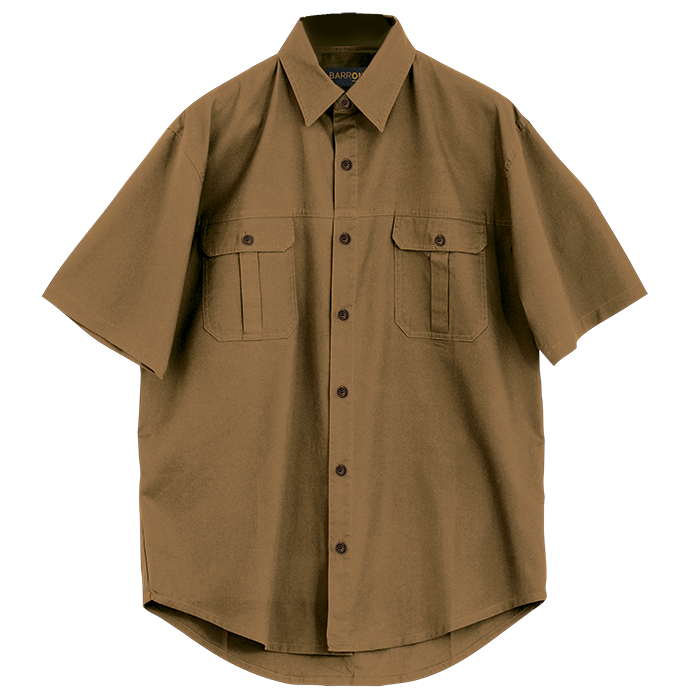 Plain Bush Shirt Mens - Kalahari 4XL