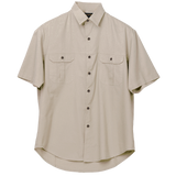 Plain Bush Shirt Mens - Stone 4XL
