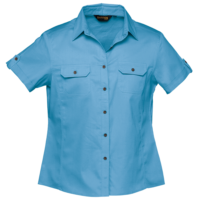 Plain Bush Shirt Ladies - DUSK BLUE 4XL