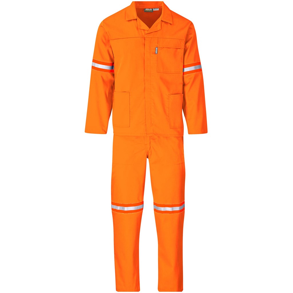 Trade Polycotton Conti Suit - Reflective Arms & Legs - Orange Tape ORANGE