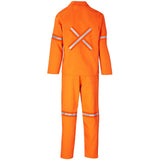 Trade Polycotton Conti - Suit Reflective Arms, Legs & Back - Orange Tape