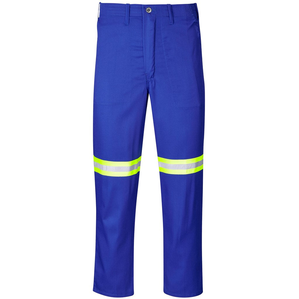 Trade Polycotton Pants - Reflective Legs - Yellow Tape ROYAL BLUE