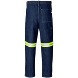 Cast Premium 100% Cotton Denim Pants - Reflective Legs - Yellow Tape