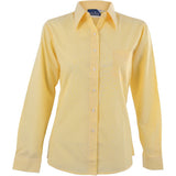 Ladies Long Sleeve Drew Shirt - Yellow YELLOW