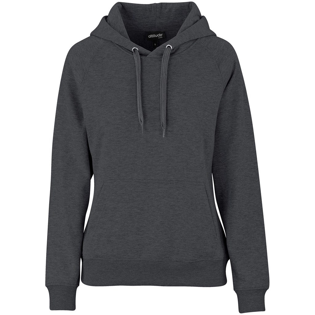 Ladies Harvard Heavyweight Hooded Sweater CHARCOAL
