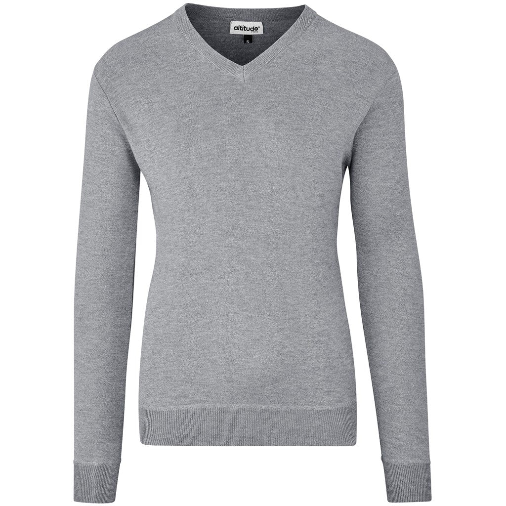 Mens Long Sleeve Peru V-Neck Jersey - Grey GREY