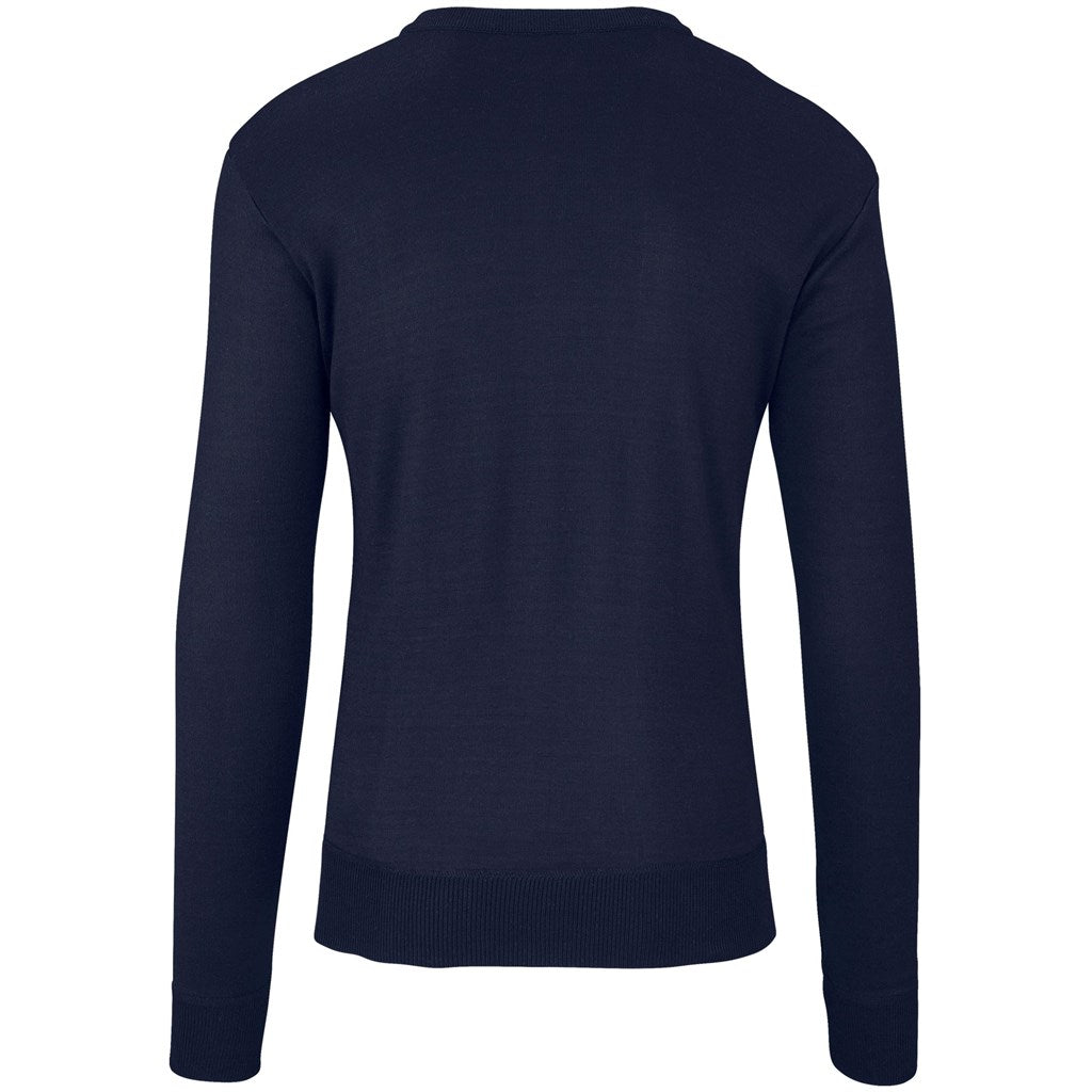 Mens Long Sleeve Peru V-Neck Jersey - Grey