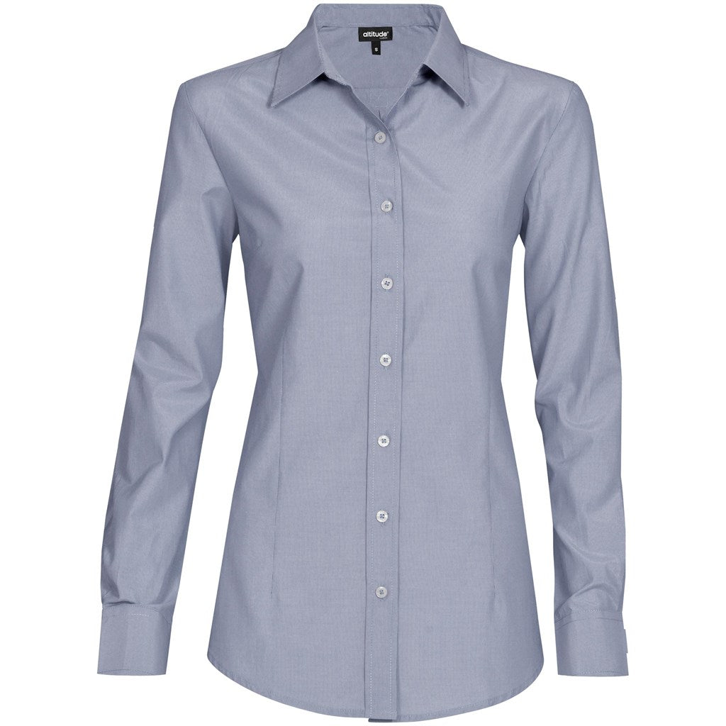 Ladies Long Sleeve Portsmouth Shirt - Navy NAVY