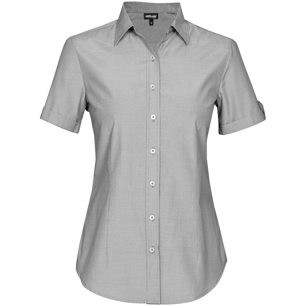 Ladies Short Sleeve Portsmouth Shirt - Black BLACK