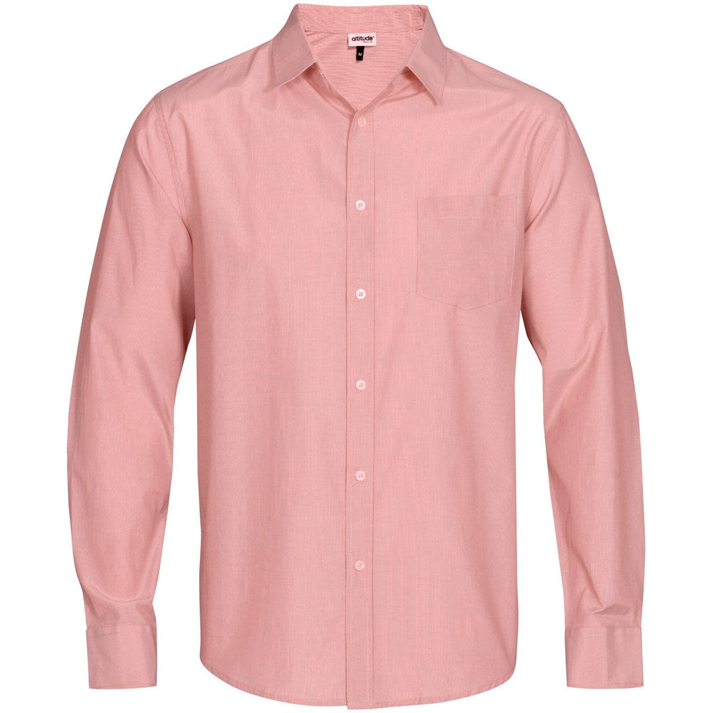 Mens Long Sleeve Portsmouth Shirt - Red RED