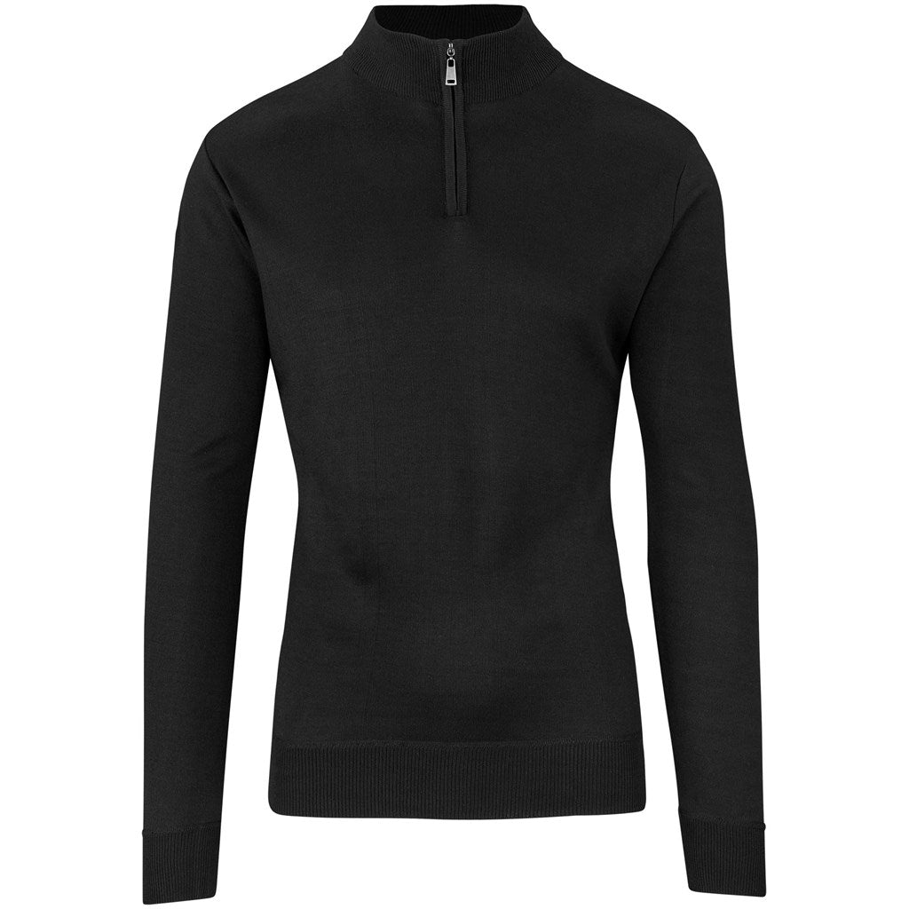 Mens 1/4 Zip Waverley Jersey BLACK