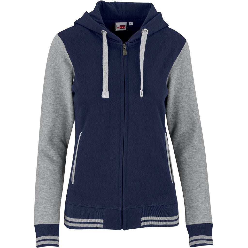 Ladies Princeton Hooded Sweater - Navy NAVY