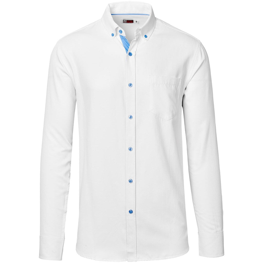 Mens Long Sleeve Casablanca Shirt - Sky Blue SKY BLUE