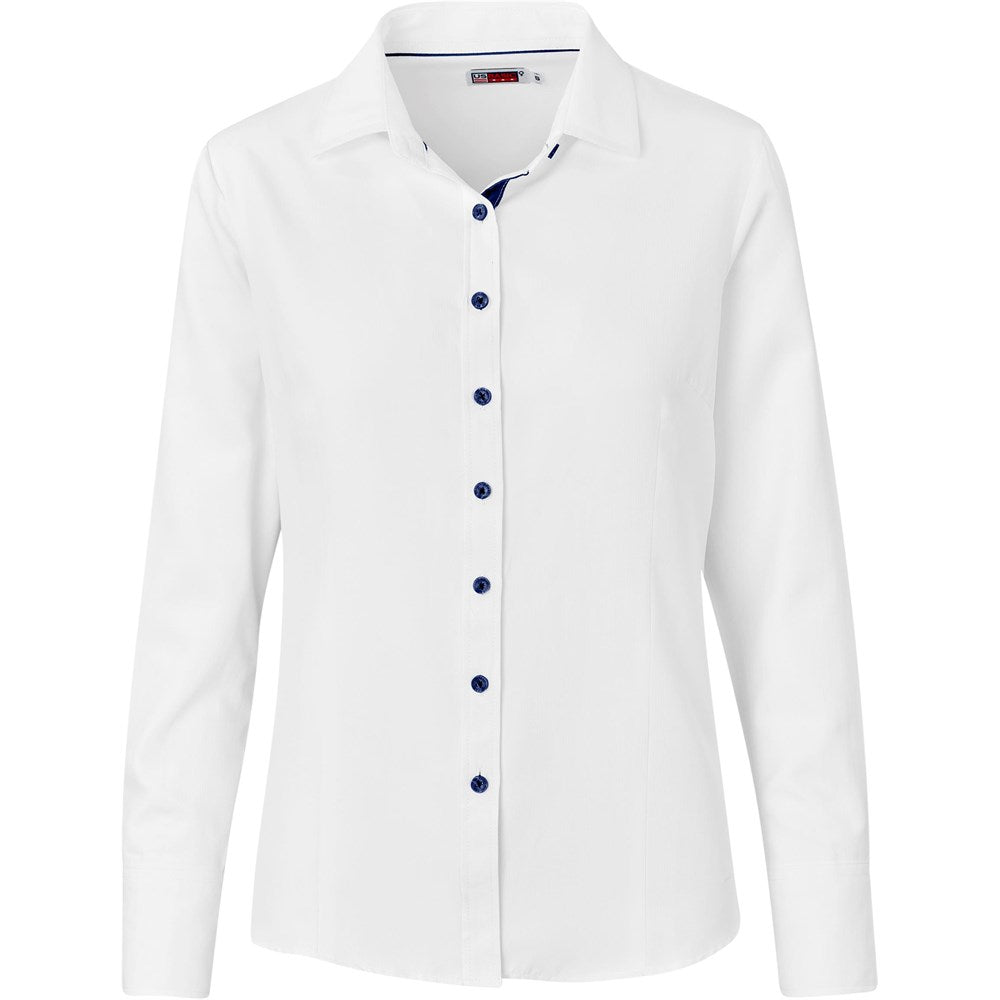 Ladies Long Sleeve Casablanca Shirt - Navy NAVY