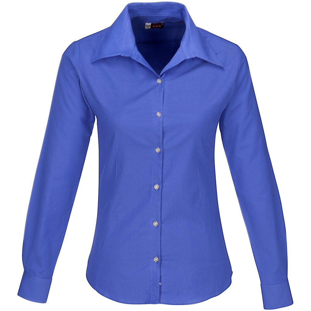 Ladies Long Sleeve Aspen Shirt - New Blue NEW BLUE