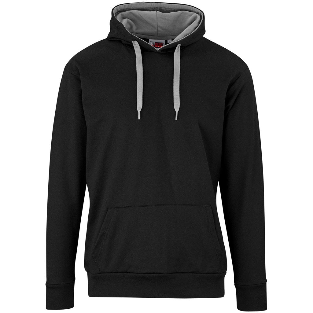 Mens Solo Hooded Sweater - Red GREY