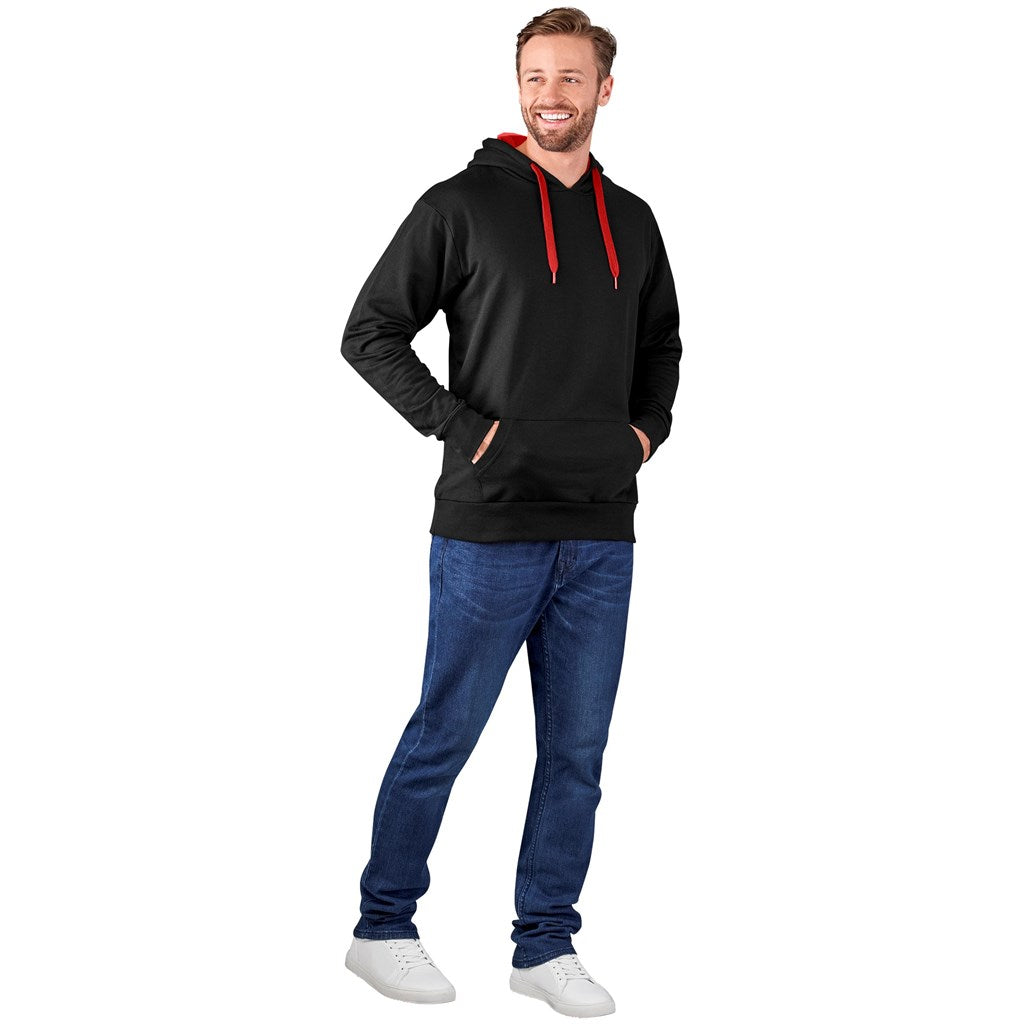 Mens Solo Hooded Sweater - Red