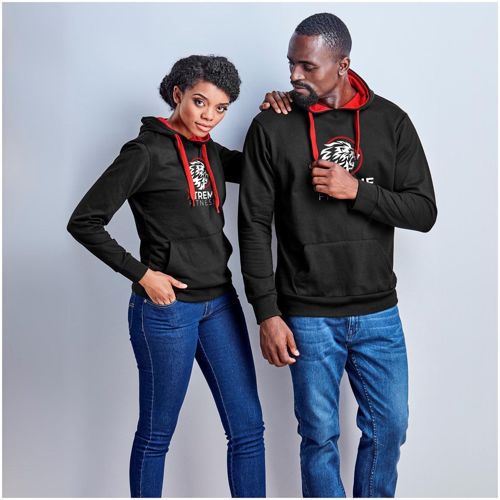 Mens Solo Hooded Sweater - Red