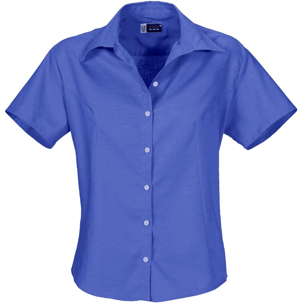 Ladies Short Sleeve Aspen Shirt - New Blue NEW BLUE