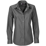 Ladies Long Sleeve Washington Shirt - Grey GREY