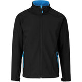 Mens Geneva Softshell Jacket - Black Cyan BLACK CYAN
