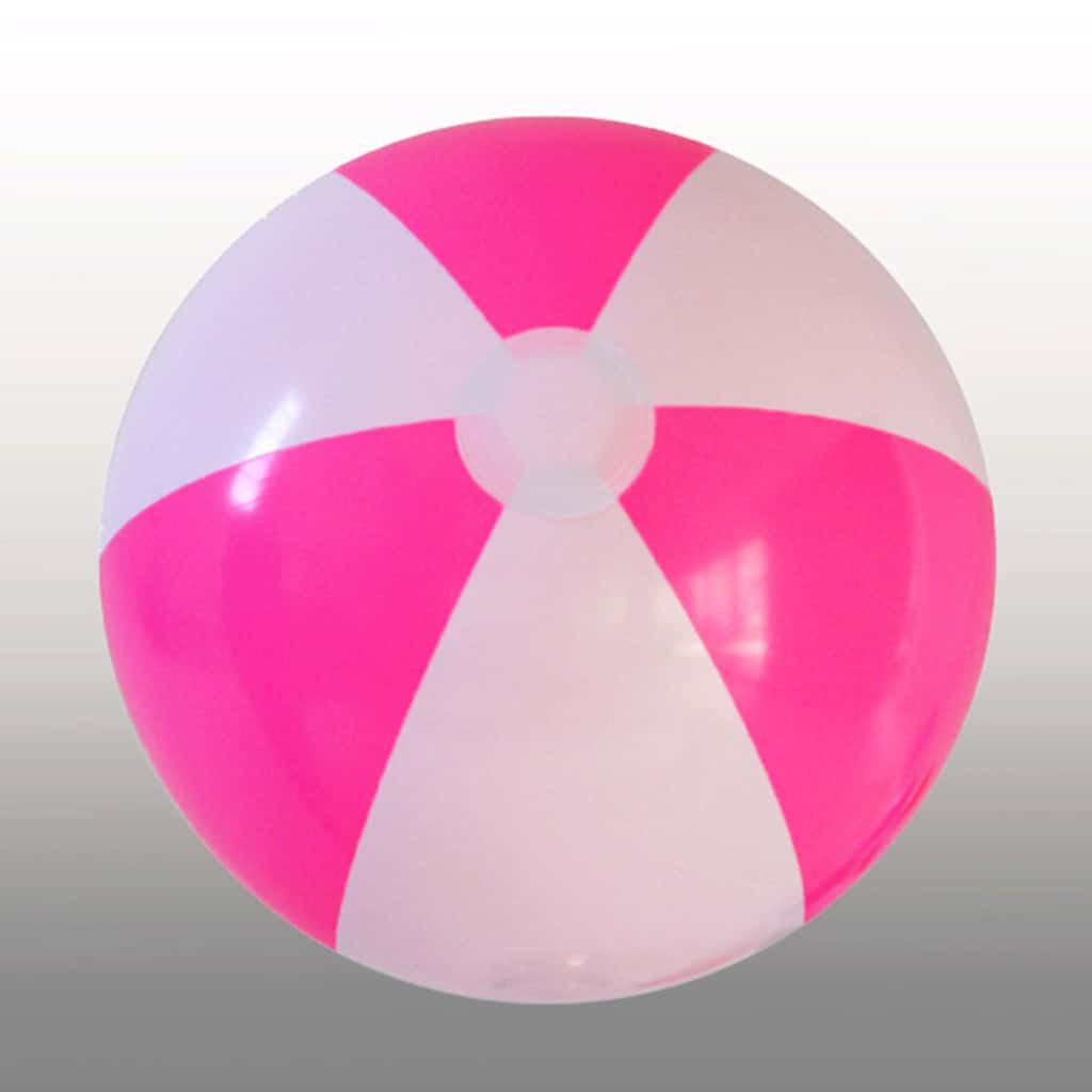 Beach Balls – .50cm. Pink & White