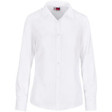 Ladies Long Sleeve Oxford Shirt WHITE