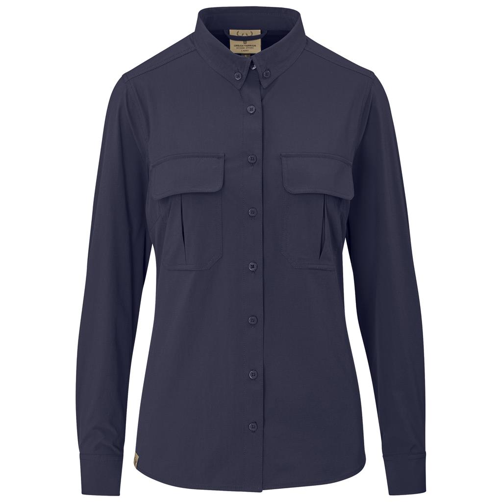 Ladies Long Sleeve Amatola Shirt NAVY
