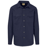 Mens Long Sleeve Mawenzi Twill Shirt NAVY