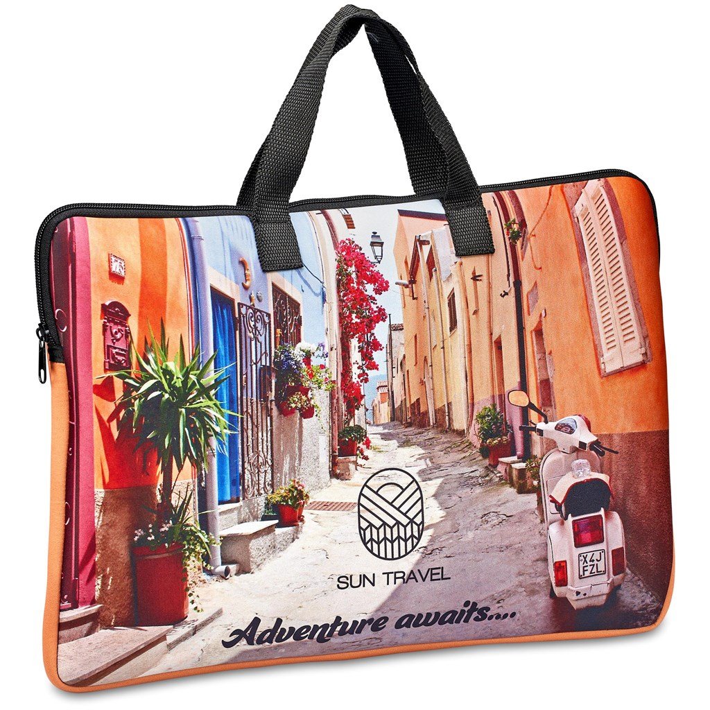 Pre-Printed Sample Hoppla Neoprene 15.6-inch Cloud Laptop Sleeve BLACK