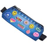 Pre-Printed Sample Hoppla Lagoon Polyester Pencil Case To Fit Over An A5 Notebook BLACK