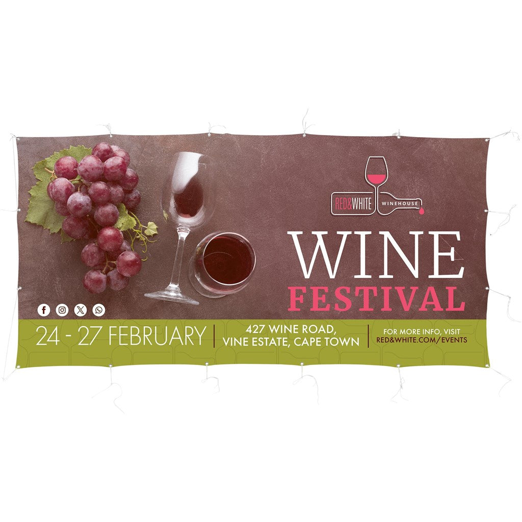 Sublimated Display Fabric Banner 2.45m x 1.2m Default Title