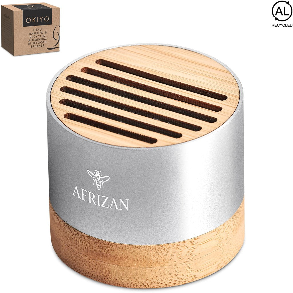 Okiyo Utau Bamboo & Recycled Aluminium Bluetooth Speaker NATURAL