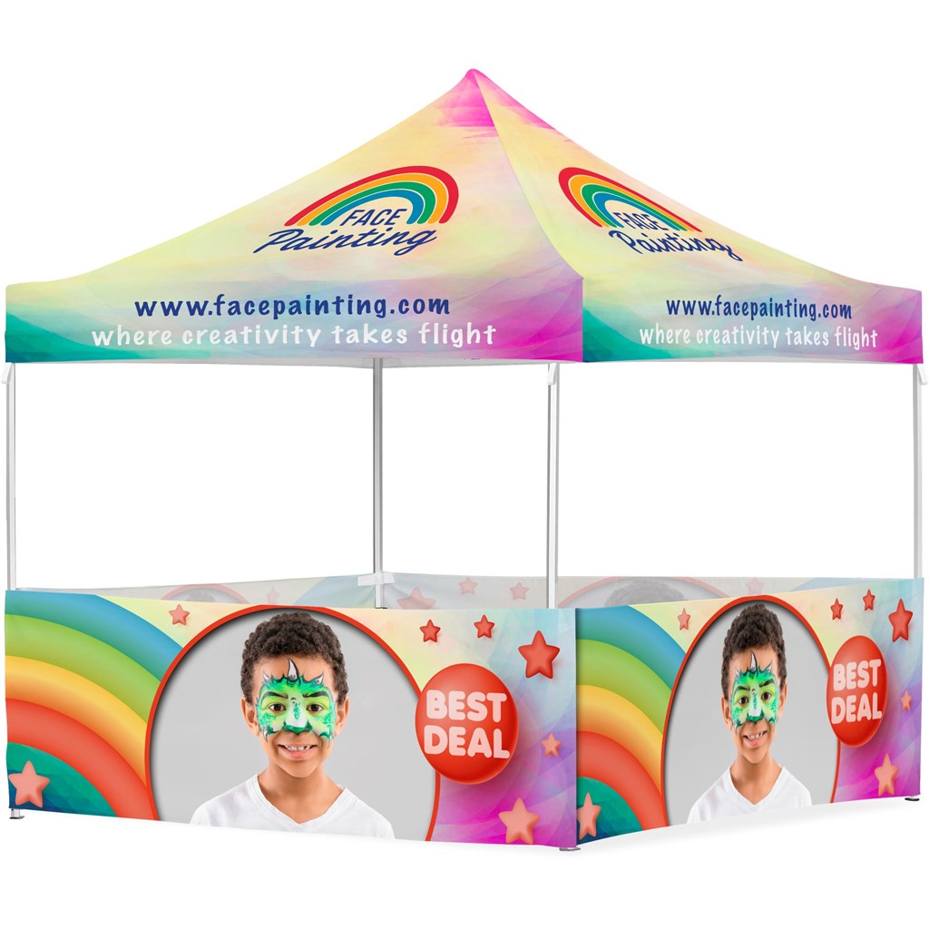 Coated Steel Sublimated Gazebo 3m x 3m - 4 Half-Wall Skins Default Title