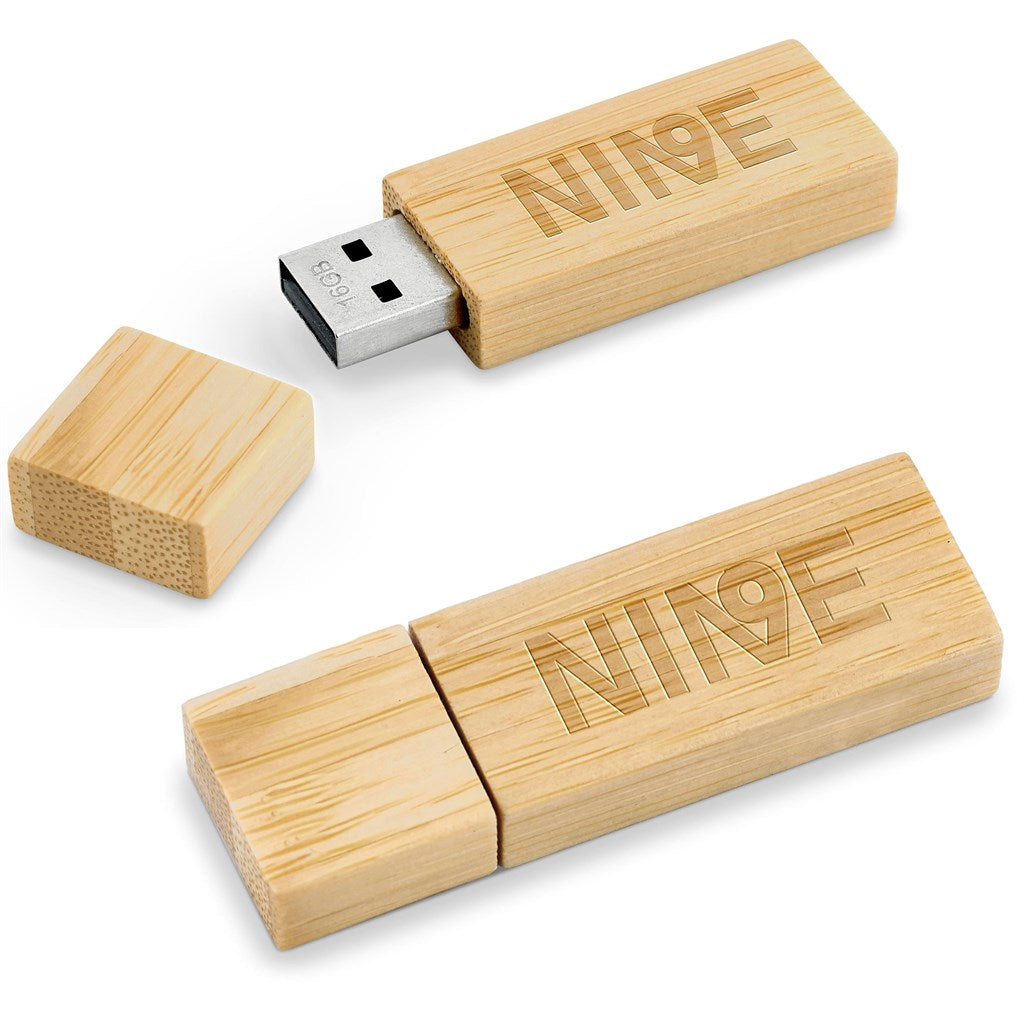 Okiyo Komorebi Bamboo Flash Drive - 16GB 16GB NATURAL