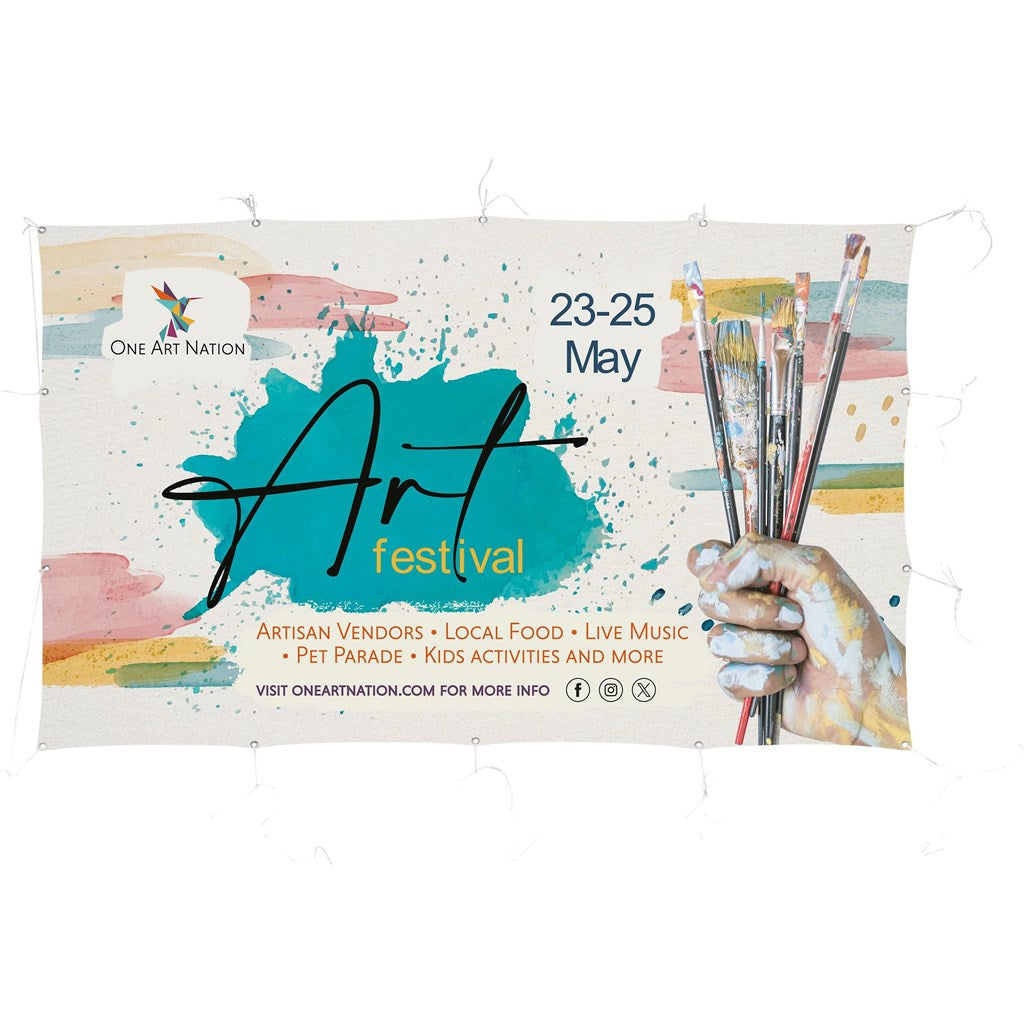 Sublimated Display Fabric Banner 2m x 1.2m Default Title
