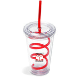 Malibu Tumbler & Twisty Straw Tumbler RED