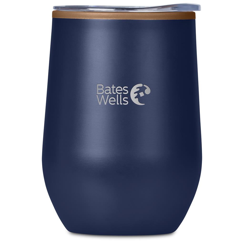 Serendipio Ovolo Stainless Steel & Plastic Double-Wall Tumbler – 350ml NAVY