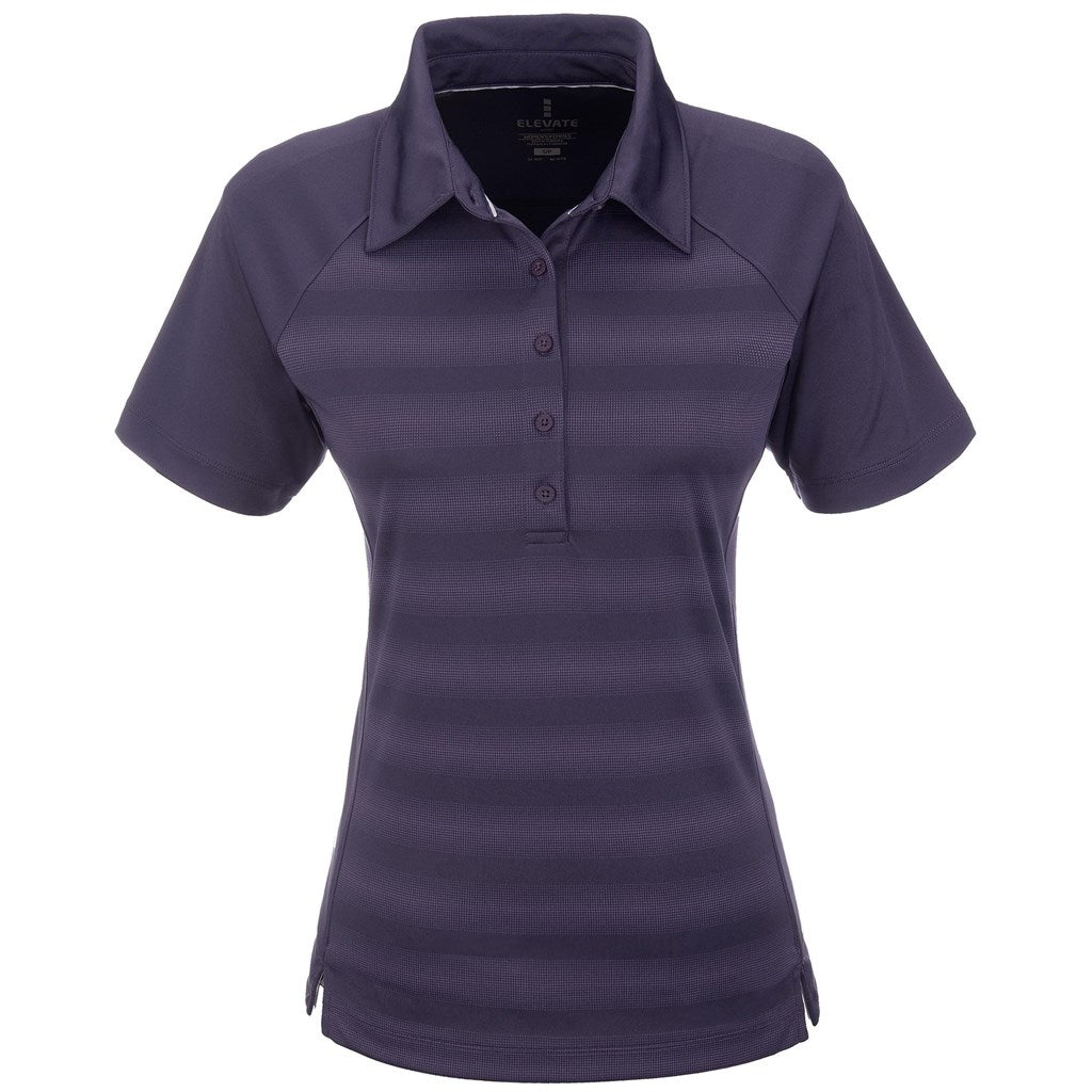 Ladies Shimmer Golf Shirt - Purple PURPLE