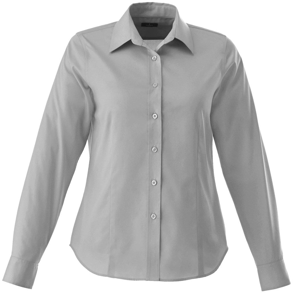 Ladies Long Sleeve Wilshire Shirt - Grey GREY