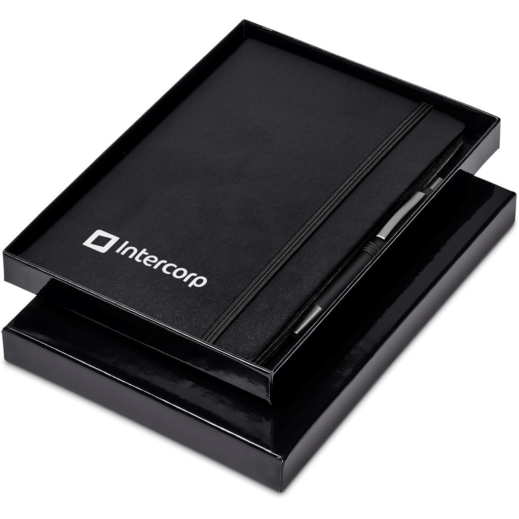 Altitude Carlton Notebook & Pen Set BLACK