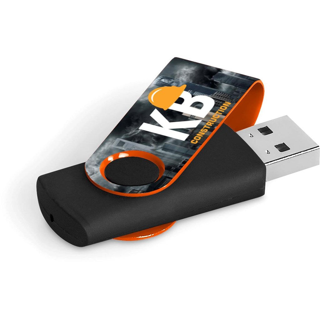 Axis Gyro Black Flash Drive - 32GB 32GB ORANGE