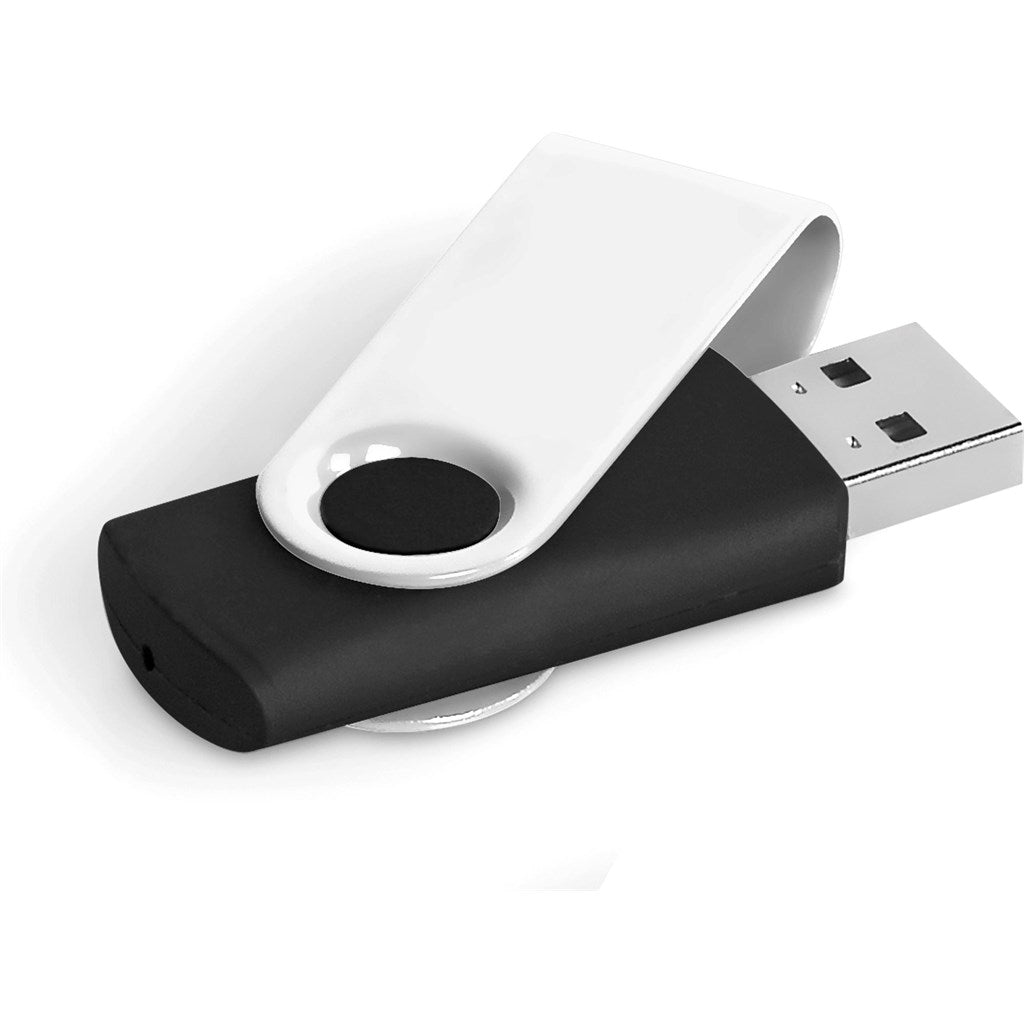 Axis Gyro Black Flash Drive - 32GB 32GB SOLID WHITE