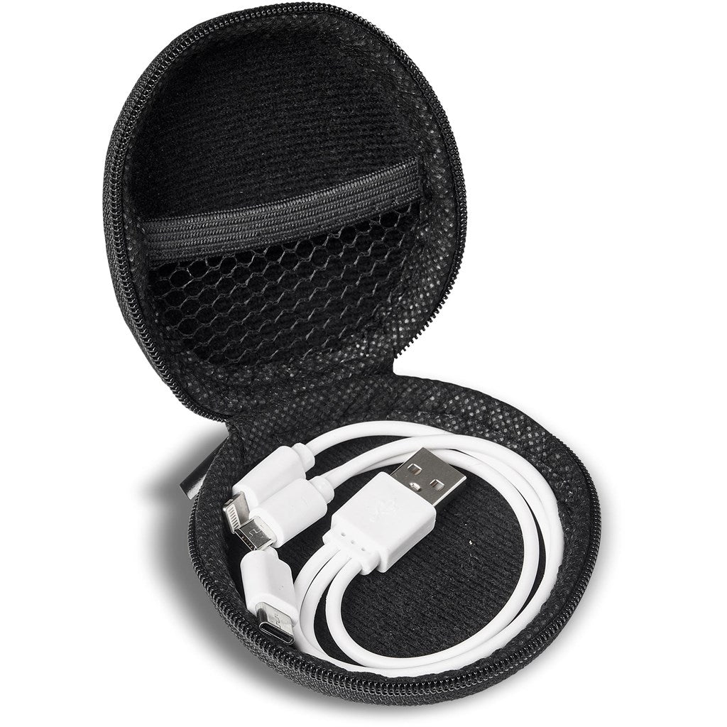 Sammy Tri-Cable in EVA Case SOLID WHITE