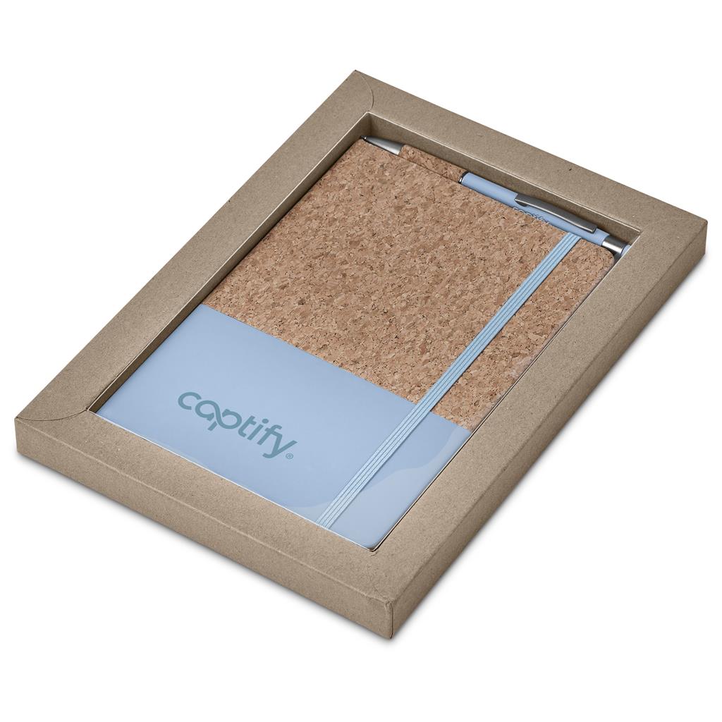 Okiyo Youkoso Notebook & Pen Set LIGHT TURQUOISE