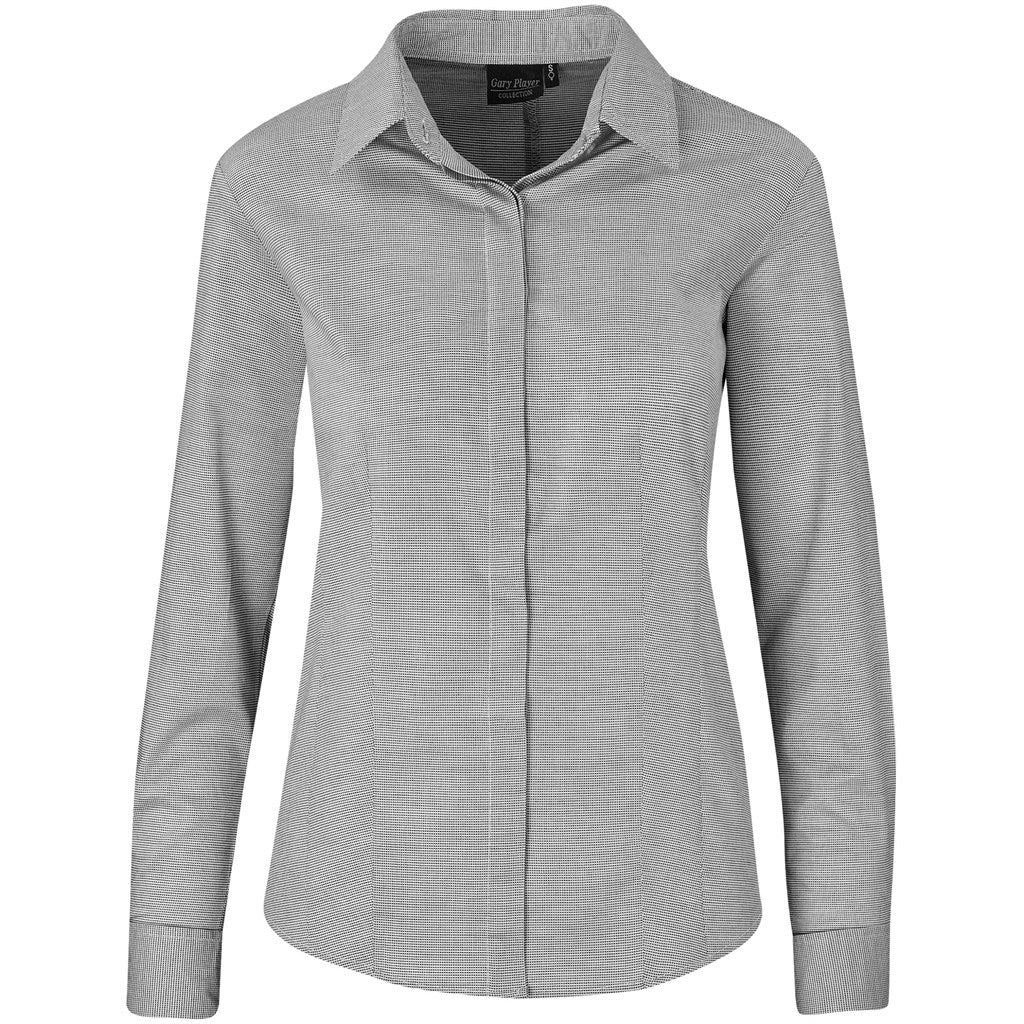 Ladies Long Sleeve Taylor Shirt - Grey GREY