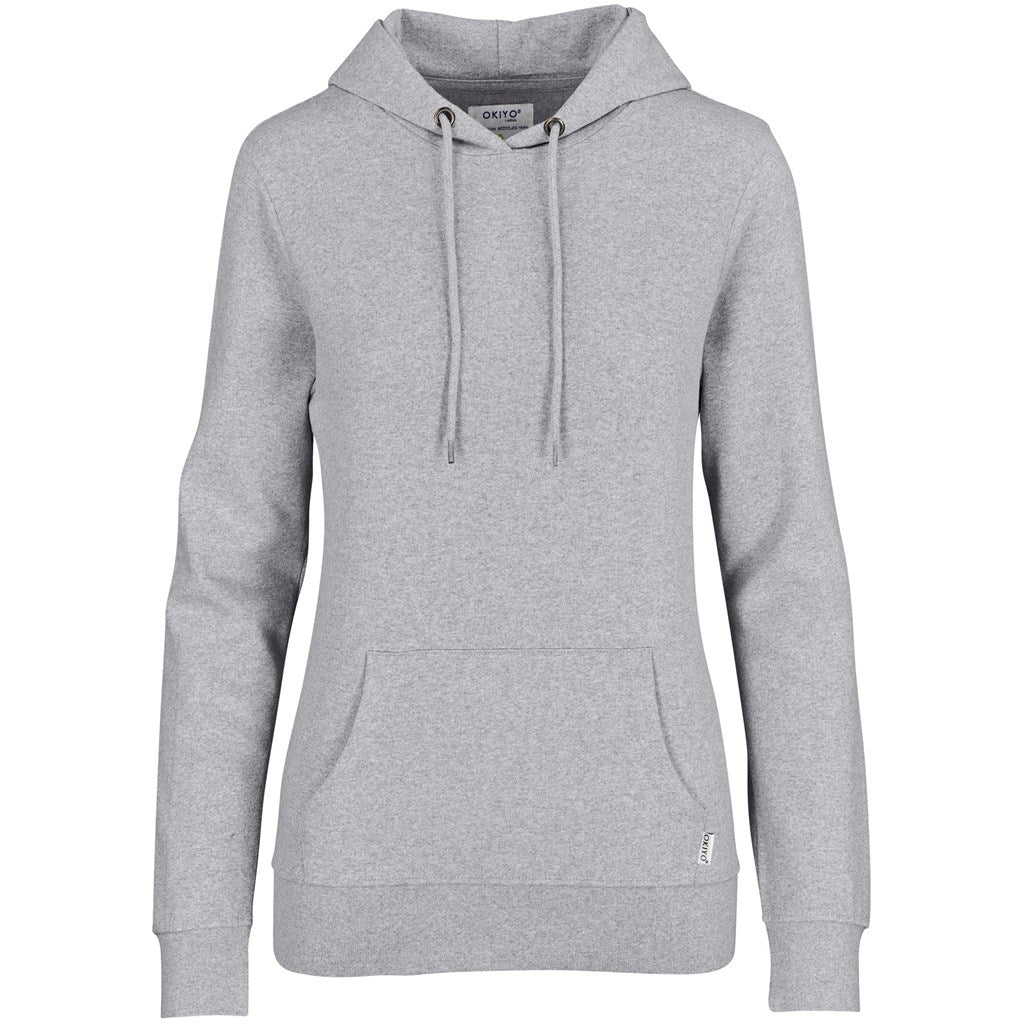 Ladies Okiyo Kaizen Recycled Hooded Sweater GREY